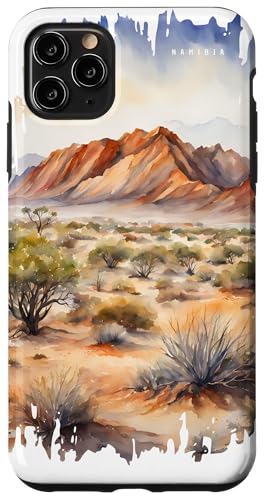 Namibia Afrika Malerei Aquarell Kunst Vintage Reisen Wüste Hülle für iPhone 11 Pro Max Namibia Afrika Malerei Aquarell Kunst Vintage Reisen Wüste Hülle für iPhone 11 Pro Max von GLOBESKETCH - Drawings around the world travel art