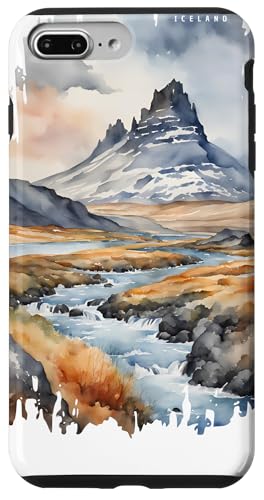 Natur Island Malerei Aquarell Kunst Vintage Reisen Vulcan Hülle für iPhone 7 Plus/8 Plus Natur Island Malerei Aquarell Kunst Vintage Reisen Vulcan Hülle für iPhone 7 Plus/8 Plus von GLOBESKETCH - Drawings around the world travel art
