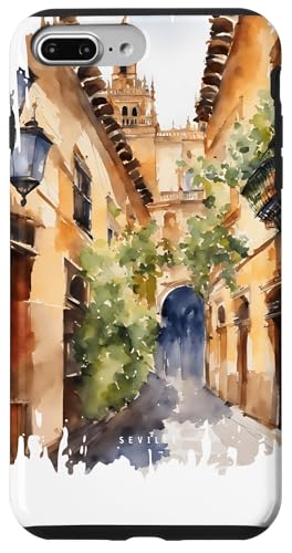 Sevilla Malerei Aquarell Kunst Vintage Reisen Spanien Hülle für iPhone 7 Plus/8 Plus Sevilla Malerei Aquarell Kunst Vintage Reisen Spanien Hülle für iPhone 7 Plus/8 Plus von GLOBESKETCH - Drawings around the world travel art