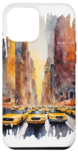Taxi New York Malerei Aquarell Kunst Vintage Reisen NYC Hülle für iPhone 12 Pro Max Taxi New York Malerei Aquarell Kunst Vintage Reisen NYC Hülle für iPhone 12 Pro Max von GLOBESKETCH - Drawings around the world travel art
