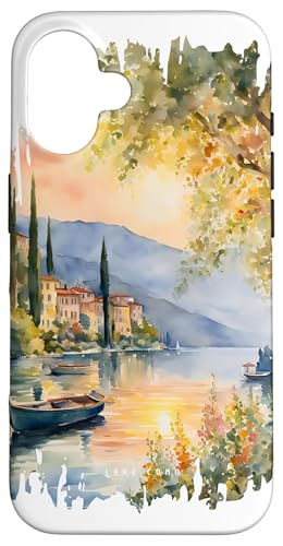Varenna Comer See Malerei Aquarell Kunst Vintage Reisen Hülle für iPhone 16 Varenna Comer See Malerei Aquarell Kunst Vintage Reisen Hülle für iPhone 16 von GLOBESKETCH - Drawings around the world travel art