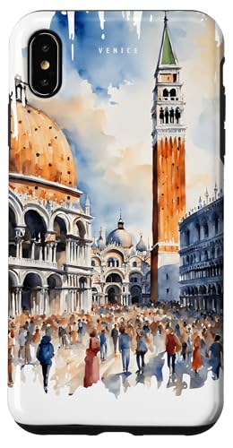 Venedig Gemälde Aquarell Kunst Vintage Reisen Italien Hülle für iPhone XS Max Venedig Gemälde Aquarell Kunst Vintage Reisen Italien Hülle für iPhone XS Max von GLOBESKETCH - Drawings around the world travel art