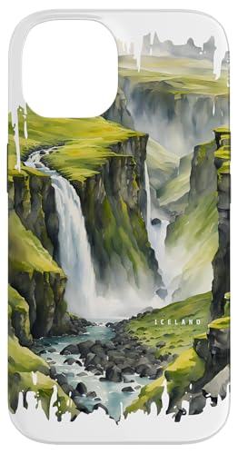 Wasserfälle Island Malerei Aquarell Kunst Reisen Natur Hülle für iPhone 14 Wasserfälle Island Malerei Aquarell Kunst Reisen Natur Hülle für iPhone 14 von GLOBESKETCH - Drawings around the world travel art