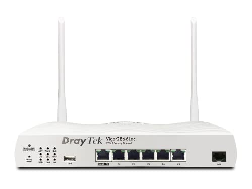 DrayTek Vigor2866Lac - LTE-Serie- 4G LTE & G.Fast Router für kleine und mittlere Unternehmen von DrayTek