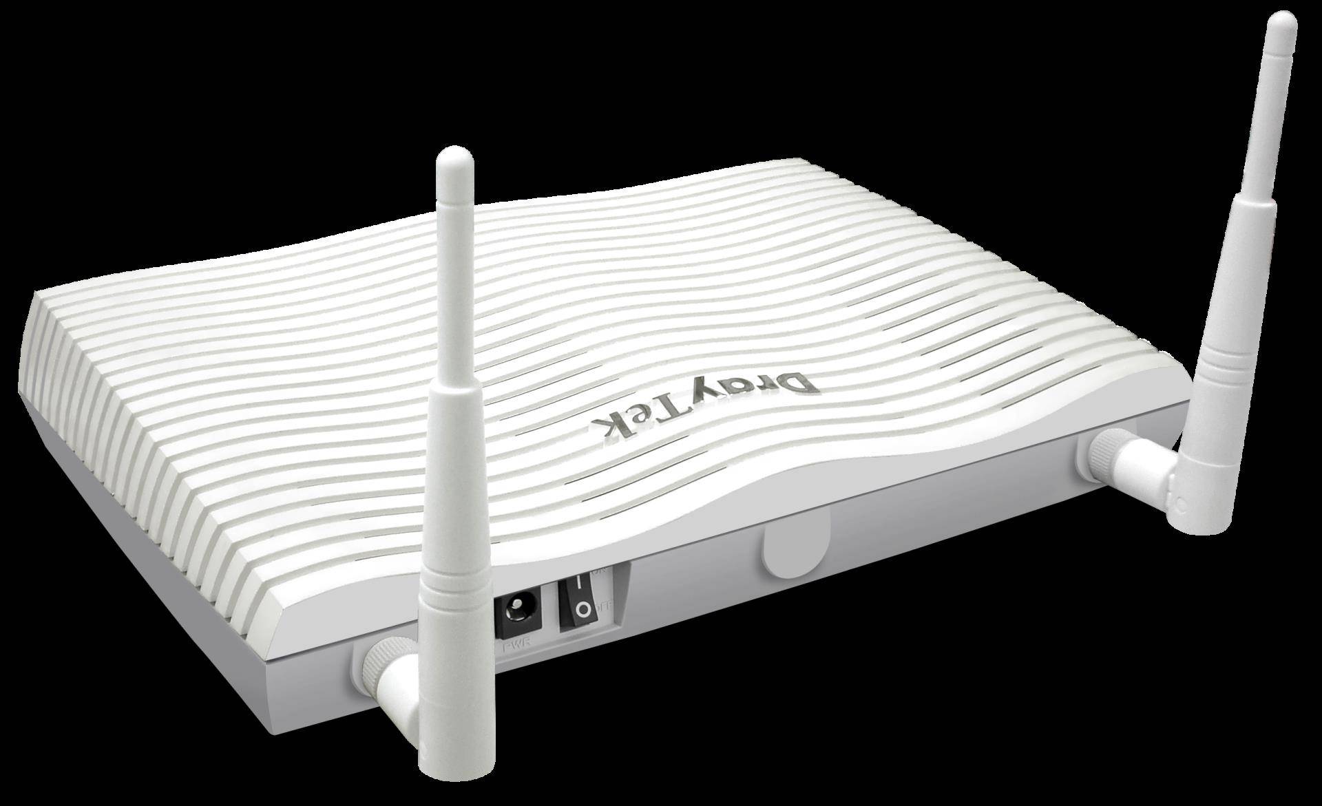 DrayTek Vigor 2866Vac Dual-Wan Router mit integriertem G.Fast/VDSL2/Supervectoring/ADSL Modem als WAN1 und Gigabit Ethernet WAN2, 5 x Gigabit LAN, 32xVPN, Firewall, Contentfilter, zentralem AP- und Switchmanagement, VoIP mit 2x FXS-Ports (V2866VAX-DE-AT-CH) von Draytek