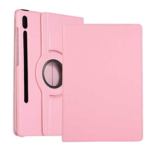 2019 Tablet Lederhülle für Samsung Galaxy Tab S6 T860 T865 10.5, 360 drehbar Multi-Winkel-View Folio Stand Hülle Auto Sleep/Wake Cover Pink Rose von Dream Direct