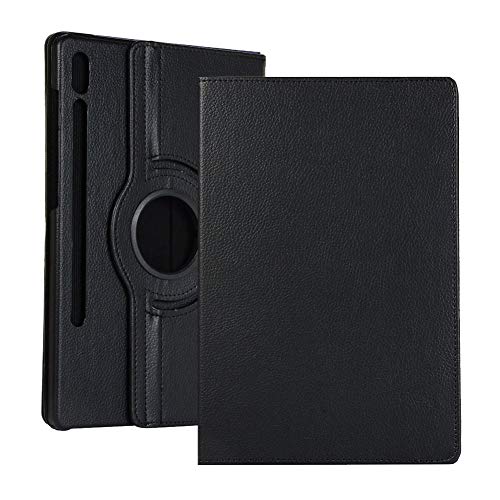 2019 Tablet Lederhülle für Samsung Galaxy Tab S6 T860 T865 10.5, 360 drehbar Multi-Winkel-View Folio Stand Hülle Auto Sleep/Wake Cover Schwarz schwarz von Dream Direct