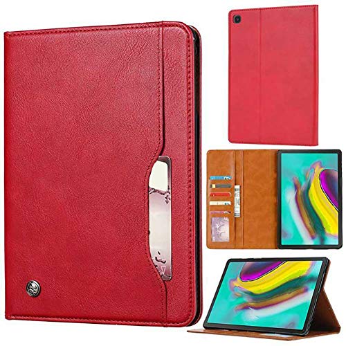 Galaxy Tab A 8.0 2019 Hülle T290 T295 Retro Style Leder Tasche mit kompatibel für Samsung Galaxy Tab A 8.0 Zoll 2019 ohne S Pen Modell SM-T290 SM-T295 Rot rot von Dream Direct