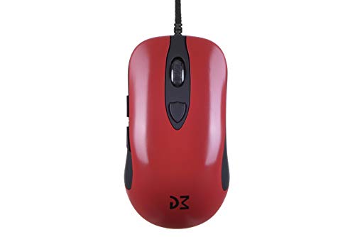 Dream Machines DM1 FPS Blood Red PMW3389 Sensor, max DPI 16000, Shoelace Cable, only 83g Gaming mice von Dream Machines