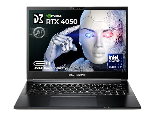 Dream Machines RG4050-14EU26 Ultra 7-155H/RTX4050/14.0"/QHD+/120Hz/N7/1TB M.2 SSD/32 GB Dream Machines RG4050-14EU26 Ultra 7-155H/RTX4050/14.0"/QHD+/120Hz/N7/1TB M.2 SSD/32 GB von Dream Machines