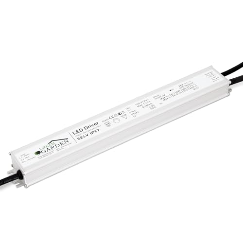 Dreamgarden LED Driver HQLPV150-24V 150W IP67 Trafo Treiber Dimmer mit 0-10V PWM Steuerung, hoher Leistungsfaktor (PF 0.95), flimmerfreie LED-Beleuchtung für Innen- und Außenanwendungen von DreamGarden