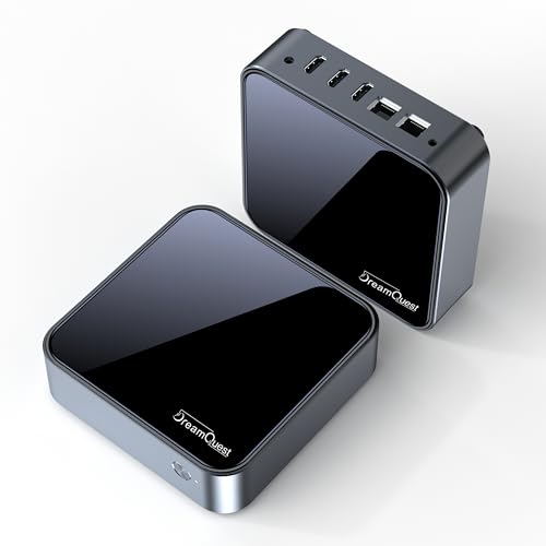 DreamQuest Mini PC mit Win-11 Pro Intel N95 (bis zu 3.40GHz) 32GB DDR4 1TB M.2 SSD Micro Desktop Computer Business PC Support 4K HDMI Port,2X Gigabit Ethernet,USB3.2x4/WiFi 5/BT4.2 for Office von DreamQuest