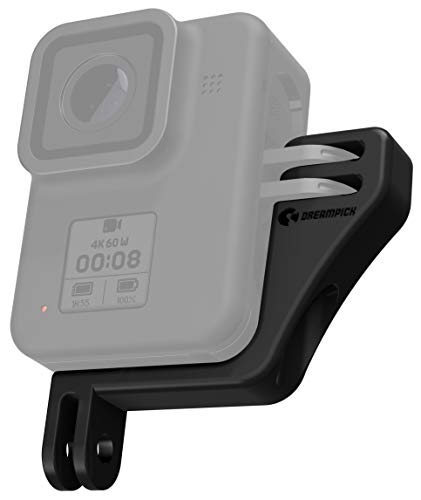 Dreampick Vertikale Halterung für GoPro Hero 9 8 7 6 5 4, DJI Osmo Action Vertical Frame Kamera Vertical Mount, Gehäuse für Gopro Vertikal Anschluss, VRT Vertical Adapter von Dreampick