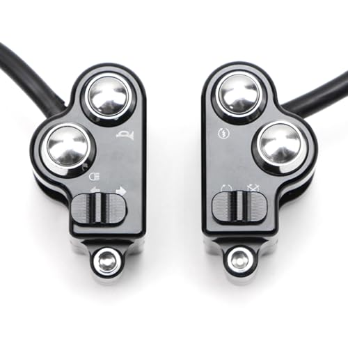 Dreamseek 25 mm Lenkersteuerschalter für Universal-Motorradhupe, Scheinwerfer, Blinker, Motor-Stopp-Taste Dreamseek 25 mm Lenkersteuerschalter für Universal-Motorradhupe, Scheinwerfer, Blinker, Motor-Stopp-Taste von Dreamseek