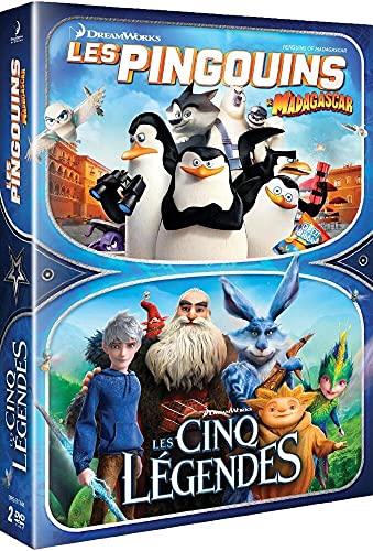 Coffret 2 films : les pingouins de madagascar ; les cinq légendes [FR Import] von Dreamworks Animation