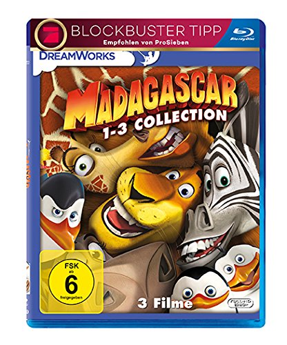 Madagascar 1-3 [Blu-ray] von Dreamworks Animation