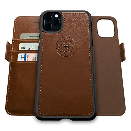 Dreem Fibonacci 2in1 Handyhülle Flipcase für iPhone 11 Pro | Magnetisches iPhone Case | TPU Etui Lederhülle Schutzhülle, RFID Schutz, Veganes Kunstleder, Geschenkbox | Schokoladenbraun Dreem Fibonacci 2in1 Handyhülle Flipcase für iPhone 11 Pro | Magnetisches iPhone Case | TPU Etui Lederhülle Schutzhülle, RFID Schutz, Veganes Kunstleder, Geschenkbox | Schokoladenbraun von Dreem
