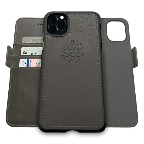 Dreem Fibonacci 2in1 Handyhülle Flipcase für iPhone 11 Pro Max | Magnetisches iPhone Case | TPU Etui Lederhülle Schutzhülle, RFID Schutz, Veganes Kunstleder, Geschenkbox | Grau Dreem Fibonacci 2in1 Handyhülle Flipcase für iPhone 11 Pro Max | Magnetisches iPhone Case | TPU Etui Lederhülle Schutzhülle, RFID Schutz, Veganes Kunstleder, Geschenkbox | Grau von Dreem