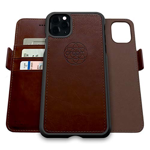 Dreem Fibonacci 2in1 Handyhülle Flipcase für iPhone 11 Pro Max | Magnetisches iPhone Case | TPU Etui Lederhülle Schutzhülle, RFID Schutz, Veganes Kunstleder, Geschenkbox | Kaffeebraun Dreem Fibonacci 2in1 Handyhülle Flipcase für iPhone 11 Pro Max | Magnetisches iPhone Case | TPU Etui Lederhülle Schutzhülle, RFID Schutz, Veganes Kunstleder, Geschenkbox | Kaffeebraun von Dreem