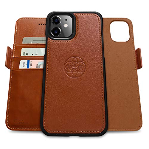 Dreem Fibonacci 2in1 Handyhülle Flipcase für iPhone 12 Mini | Magnetisches iPhone Case | TPU Etui Lederhülle Schutzhülle, RFID Schutz, Veganes Kunstleder, Geschenkbox | Karamellbraun Dreem Fibonacci 2in1 Handyhülle Flipcase für iPhone 12 Mini | Magnetisches iPhone Case | TPU Etui Lederhülle Schutzhülle, RFID Schutz, Veganes Kunstleder, Geschenkbox | Karamellbraun von Dreem