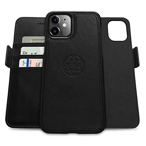 Dreem Fibonacci 2in1 Handyhülle Flipcase für iPhone 12 Mini | Magnetisches iPhone Case | TPU Etui Lederhülle Schutzhülle, RFID Schutz, Veganes Kunstleder, Geschenkbox | Schwarz Dreem Fibonacci 2in1 Handyhülle Flipcase für iPhone 12 Mini | Magnetisches iPhone Case | TPU Etui Lederhülle Schutzhülle, RFID Schutz, Veganes Kunstleder, Geschenkbox | Schwarz von Dreem