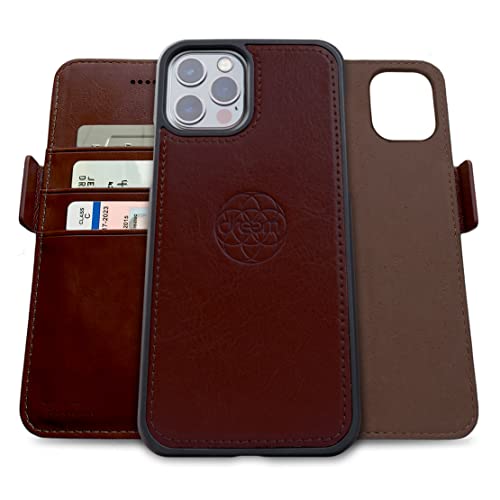 Dreem Fibonacci 2in1 Handyhülle Flipcase für iPhone 12 Pro Max | Magnetisches iPhone Case | TPU Etui Lederhülle Schutzhülle, RFID Schutz, Veganes Kunstleder, Geschenkbox | Kaffeebraun Dreem Fibonacci 2in1 Handyhülle Flipcase für iPhone 12 Pro Max | Magnetisches iPhone Case | TPU Etui Lederhülle Schutzhülle, RFID Schutz, Veganes Kunstleder, Geschenkbox | Kaffeebraun von Dreem