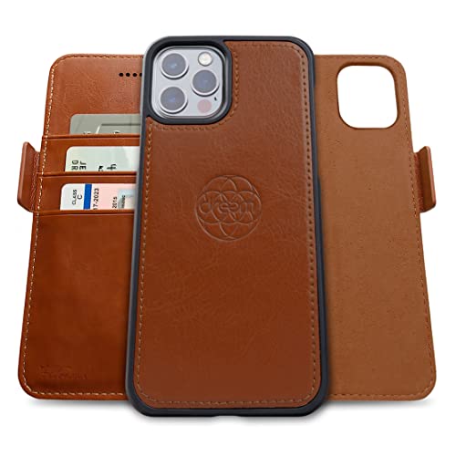Dreem Fibonacci 2in1 Handyhülle Flipcase für iPhone 12 & 12 Pro | Magnetisches iPhone Case | TPU Etui Lederhülle Schutzhülle, RFID Schutz, Veganes Kunstleder, Geschenkbox | Karamellbraun Dreem Fibonacci 2in1 Handyhülle Flipcase für iPhone 12 & 12 Pro | Magnetisches iPhone Case | TPU Etui Lederhülle Schutzhülle, RFID Schutz, Veganes Kunstleder, Geschenkbox | Karamellbraun von Dreem