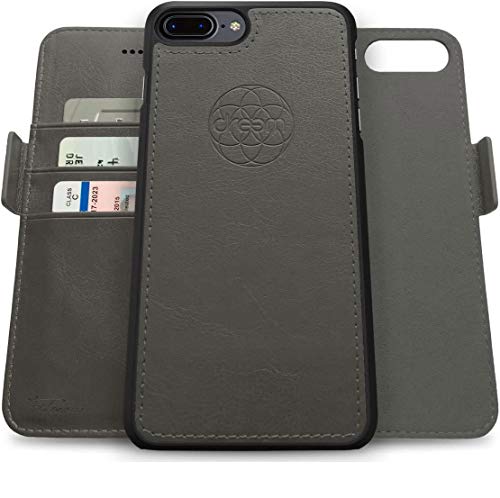 Dreem Fibonacci 2in1 Handyhülle Flipcase für iPhone 7/8 Plus | Magnetisches iPhone Case | TPU Etui Lederhülle Schutzhülle, RFID Schutz, Veganes Kunstleder, Geschenkbox | Grau Dreem Fibonacci 2in1 Handyhülle Flipcase für iPhone 7/8 Plus | Magnetisches iPhone Case | TPU Etui Lederhülle Schutzhülle, RFID Schutz, Veganes Kunstleder, Geschenkbox | Grau von Dreem