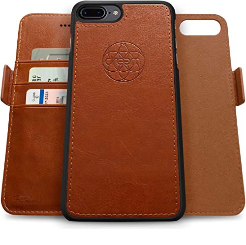Dreem Fibonacci 2in1 Handyhülle Flipcase für iPhone 7/8 Plus | Magnetisches iPhone Case | TPU Etui Lederhülle Schutzhülle, RFID Schutz, Veganes Kunstleder, Geschenkbox | Karamellbraun Dreem Fibonacci 2in1 Handyhülle Flipcase für iPhone 7/8 Plus | Magnetisches iPhone Case | TPU Etui Lederhülle Schutzhülle, RFID Schutz, Veganes Kunstleder, Geschenkbox | Karamellbraun von Dreem