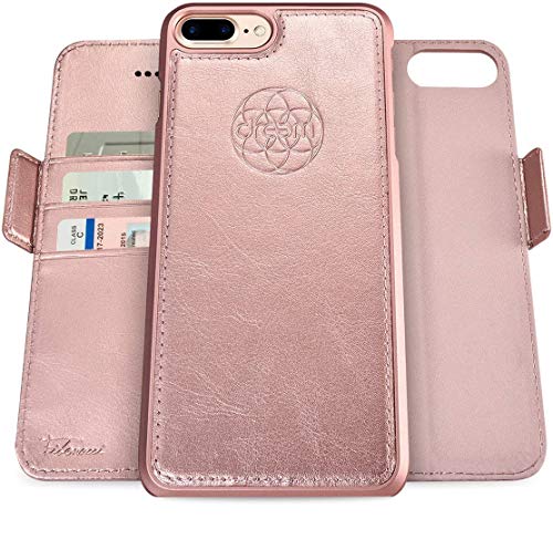 Dreem Fibonacci 2in1 Handyhülle Flipcase für iPhone 7/8 Plus | Magnetisches iPhone Case | TPU Etui Lederhülle Schutzhülle, RFID Schutz, Veganes Kunstleder, Geschenkbox | Roségold Dreem Fibonacci 2in1 Handyhülle Flipcase für iPhone 7/8 Plus | Magnetisches iPhone Case | TPU Etui Lederhülle Schutzhülle, RFID Schutz, Veganes Kunstleder, Geschenkbox | Roségold von Dreem