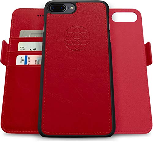 Dreem Fibonacci 2in1 Handyhülle Flipcase für iPhone 7/8 Plus | Magnetisches iPhone Case | TPU Etui Lederhülle Schutzhülle, RFID Schutz, Veganes Kunstleder, Geschenkbox | Rot Dreem Fibonacci 2in1 Handyhülle Flipcase für iPhone 7/8 Plus | Magnetisches iPhone Case | TPU Etui Lederhülle Schutzhülle, RFID Schutz, Veganes Kunstleder, Geschenkbox | Rot von Dreem
