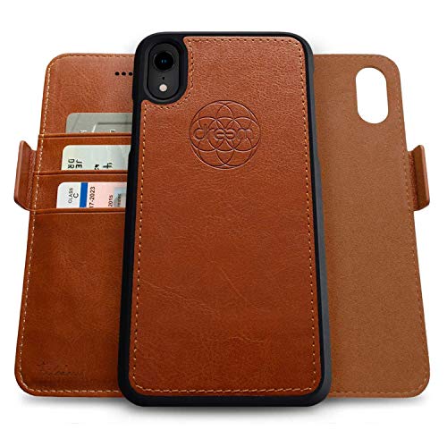 Dreem Fibonacci 2in1 Handyhülle Flipcase für iPhone XR | Magnetisches iPhone Case | TPU Etui Lederhülle Schutzhülle, RFID Schutz, Veganes Kunstleder, Geschenkbox | Karamellbraun Dreem Fibonacci 2in1 Handyhülle Flipcase für iPhone XR | Magnetisches iPhone Case | TPU Etui Lederhülle Schutzhülle, RFID Schutz, Veganes Kunstleder, Geschenkbox | Karamellbraun von Dreem