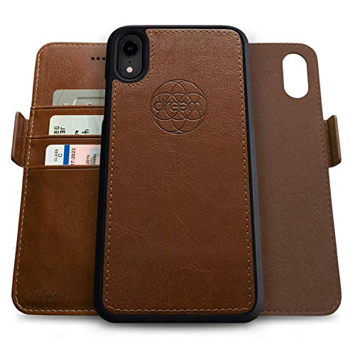 Dreem Fibonacci 2in1 Handyhülle Flipcase für iPhone XR | Magnetisches iPhone Case | TPU Etui Lederhülle Schutzhülle, RFID Schutz, Veganes Kunstleder, Geschenkbox | Schokoladenbraun Dreem Fibonacci 2in1 Handyhülle Flipcase für iPhone XR | Magnetisches iPhone Case | TPU Etui Lederhülle Schutzhülle, RFID Schutz, Veganes Kunstleder, Geschenkbox | Schokoladenbraun von Dreem