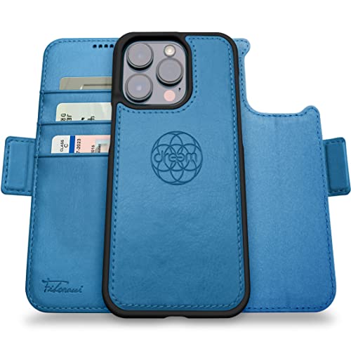 Dreem Fibonacci iPhone 14 Pro Geldbörsen-Hülle / 2-in-1 Stoßfestes MagSafe Case und abnehmbares Luxus-Vegan-Leder-Folio mit RFID-Kartenschutz und Ständer; für Frauen und Männer - Schiefer Dreem Fibonacci iPhone 14 Pro Geldbörsen-Hülle / 2-in-1 Stoßfestes MagSafe Case und abnehmbares Luxus-Vegan-Leder-Folio mit RFID-Kartenschutz und Ständer; für Frauen und Männer - Schiefer von Dreem