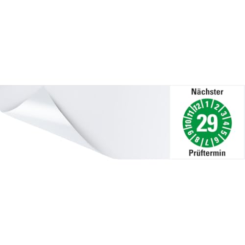 Dreifke® Kabelprüfplakette Nächst. Prüftermin 29, grün, Folie, selbstklebend, 95x25mm, 60/Heft von Dreifke