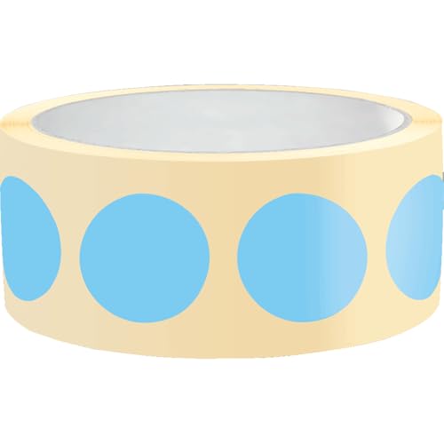 Dreifke® Markierungspunkt, blanko, blau, Haftpapier, permanent, Ø 25mm, 500/Rolle von Dreifke