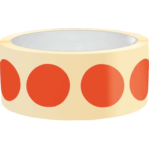 Dreifke® Markierungspunkt, blanko, rot, Haftpapier, permanent, Ø 25mm, 500/Rolle von Dreifke