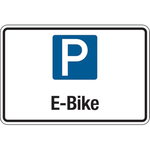Dreifke® Parkplatzschild, E-Bike, 200 x 300 mm, Aluverbund, Aluverbund 1 Stk. von Dreifke