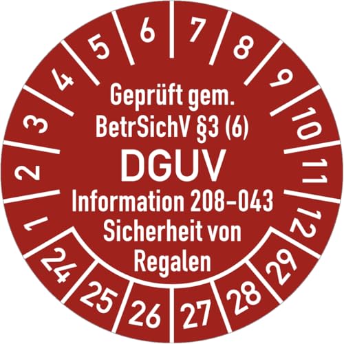 Dreifke® Prüfplakette Nächster Prüftermin 2027-2032, Folie, Ø 30 mm, 500 Stück/Rolle von Dreifke