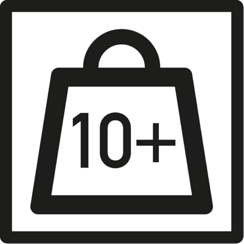 Dreifke® Verpackungskennzeichen Pakete mit erhöhtem Gewicht 10-20kg, Folie, seewasserbeständig, 20x20mm, 100/Rolle von Dreifke