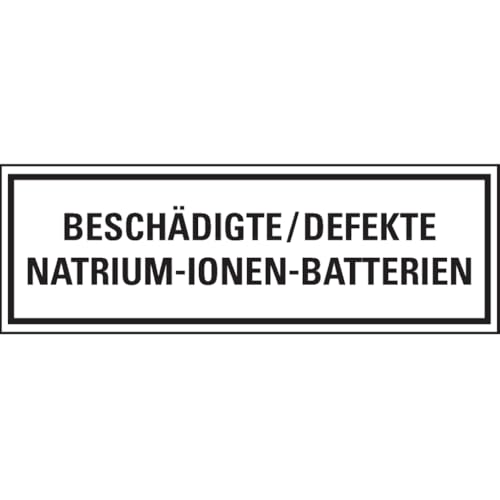 Dreifke® Verpackungszeichen Beschädigte/Defekte Natrium..., deutsch, Haftpapier, 500/Rolle von Dreifke