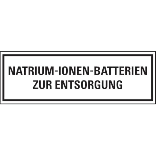 Dreifke® Verpackungszeichen Natrium-Ionenbatterien zur.., deutsch, seewasserbeständig, 500/Rolle von Dreifke