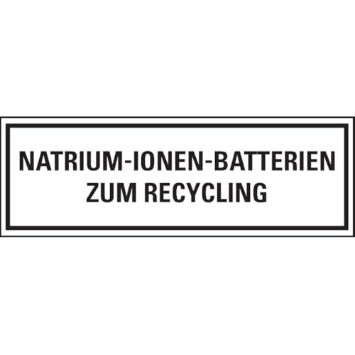 Dreifke® Verpackungszeichen Natriumbatterien zum Recycling, deutsch, Papier, permanent, 500/Rolle von Dreifke