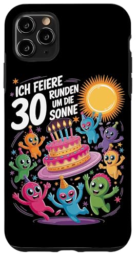 Ich Feiere 30 Runden Um Die Sonne Geburtstag Hülle für iPhone 11 Pro Max von Dreißig Dreissig 30 Geburtstag Galaxie
