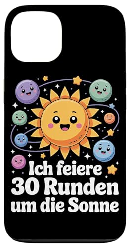 Ich Feiere 30 Runden Um Die Sonne Geburtstag Hülle für iPhone 13 von Dreißig Dreissig 30 Geburtstag Galaxie