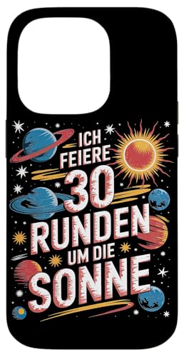 Ich Feiere 30 Runden Um Die Sonne Geburtstag Hülle für iPhone 14 Pro von Dreißig Dreissig 30 Geburtstag Galaxie