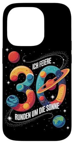 Ich Feiere 30 Runden Um Die Sonne Geburtstag Hülle für iPhone 14 Pro von Dreißig Dreissig 30 Geburtstag Galaxie