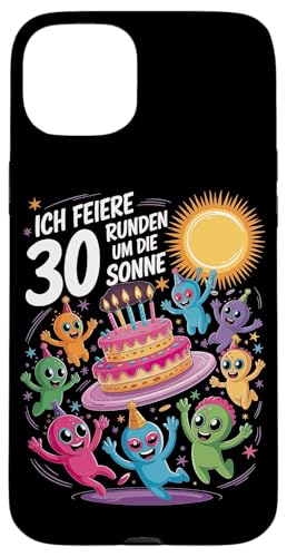 Ich Feiere 30 Runden Um Die Sonne Geburtstag Hülle für iPhone 15 Plus von Dreißig Dreissig 30 Geburtstag Galaxie
