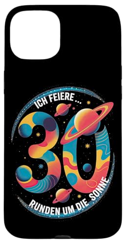 Ich Feiere 30 Runden Um Die Sonne Geburtstag Hülle für iPhone 15 Plus von Dreißig Dreissig 30 Geburtstag Galaxie