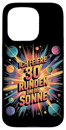 Ich Feiere 30 Runden Um Die Sonne Geburtstag Hülle für iPhone 15 Pro von Dreißig Dreissig 30 Geburtstag Galaxie